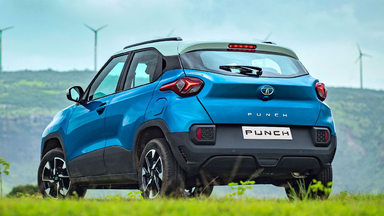 Tata Punch Rear Three Quarter Static
