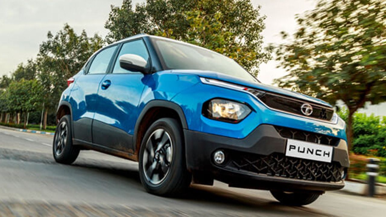 punch blue front cross view