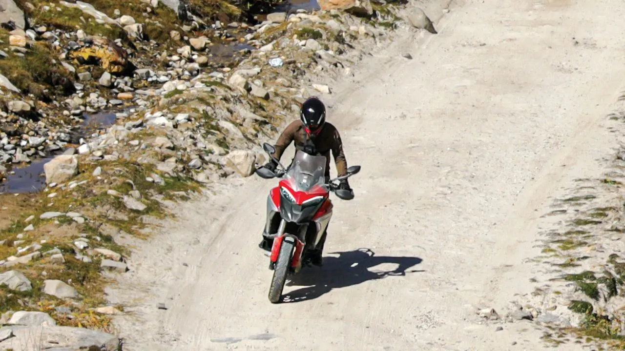 Ducati Multistrada V4 S Downhill Riding Shot1 jpg