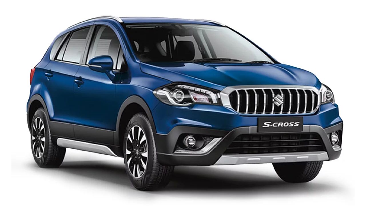 Maruti Suzuki S Cross Right Side and Front View