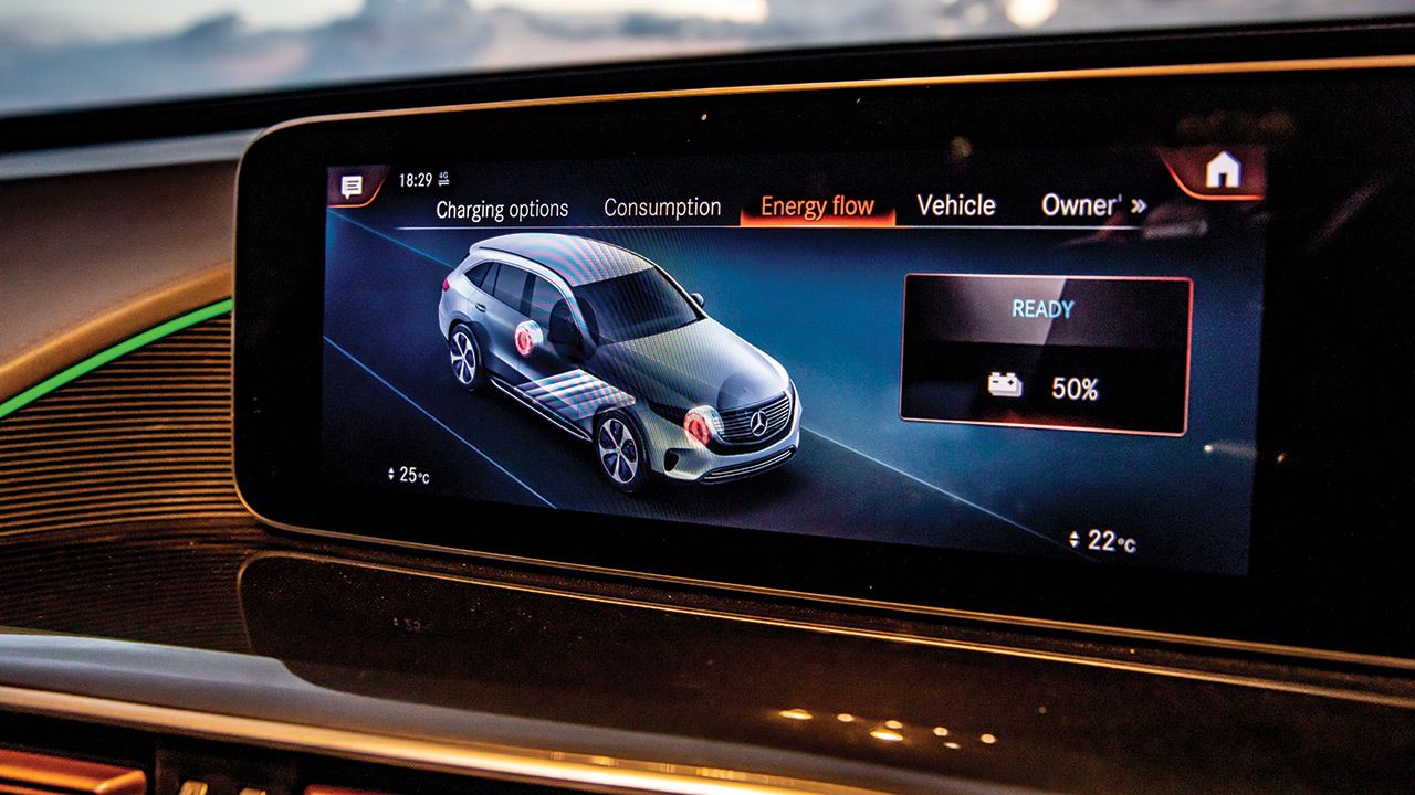 Mercedes Benz EQC Infotainment Screen jpg