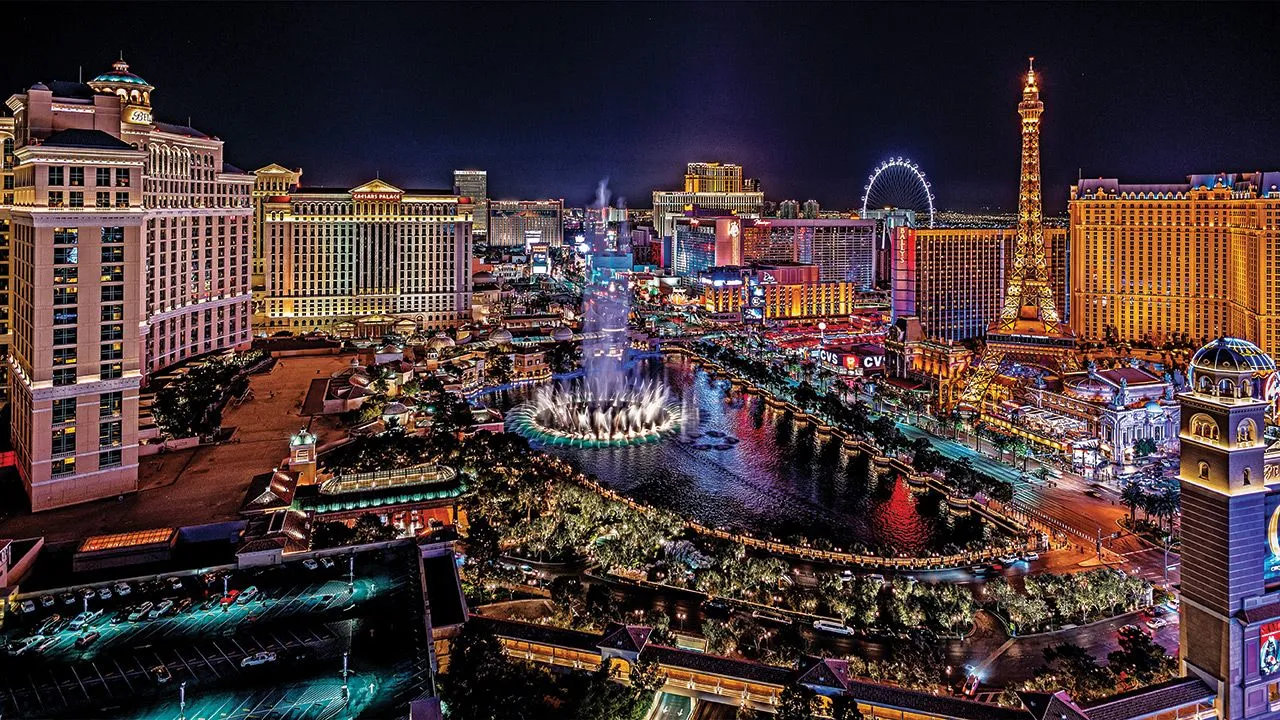 Panoramic View Of The Las Vegas Strip