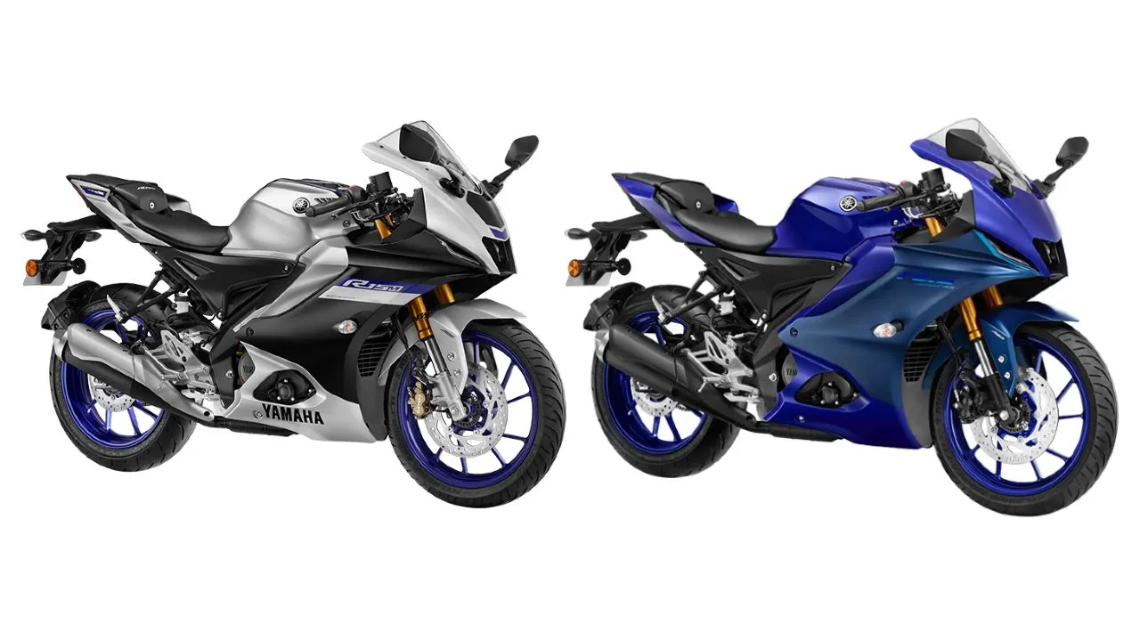 Yamaha YZF R15 V4 And R15 M Front Three Quarter Static Shot Yamaha YZF R15 V4 And R15 M Front Three Quarter Static Shot