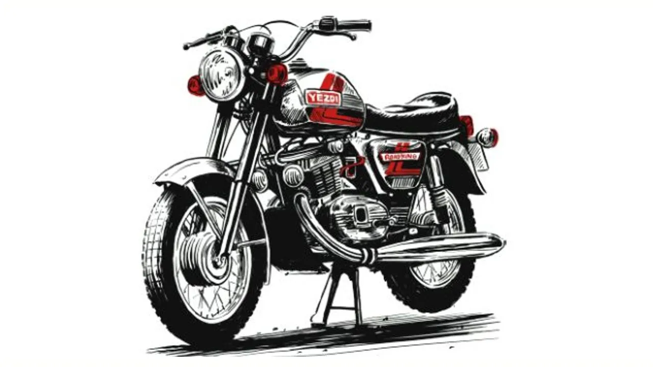 Yezdi Roadking Cartoonised