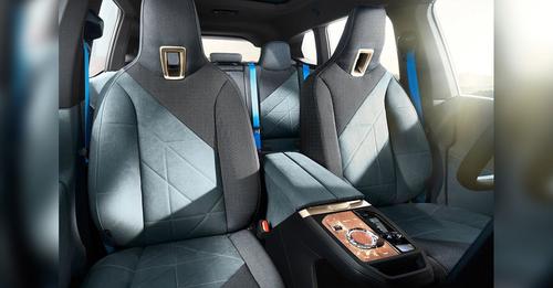 BMW iX gray seats