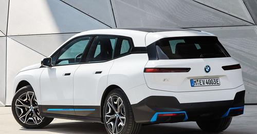 BMW iX rear left quarter white bodypaint