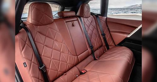 BMW iX red passenger seats