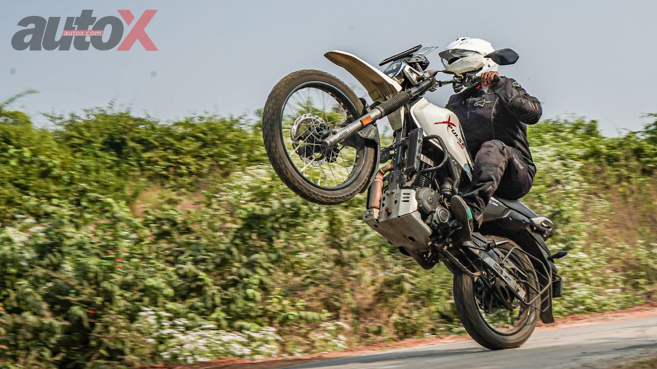 Hero Xpulse 200 4V Wheelie Shot