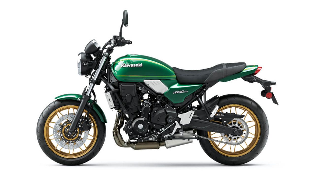 Kawasaki Z650RS emerald candy green