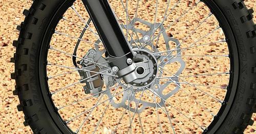 Kawasaki KX450 Front Brake View