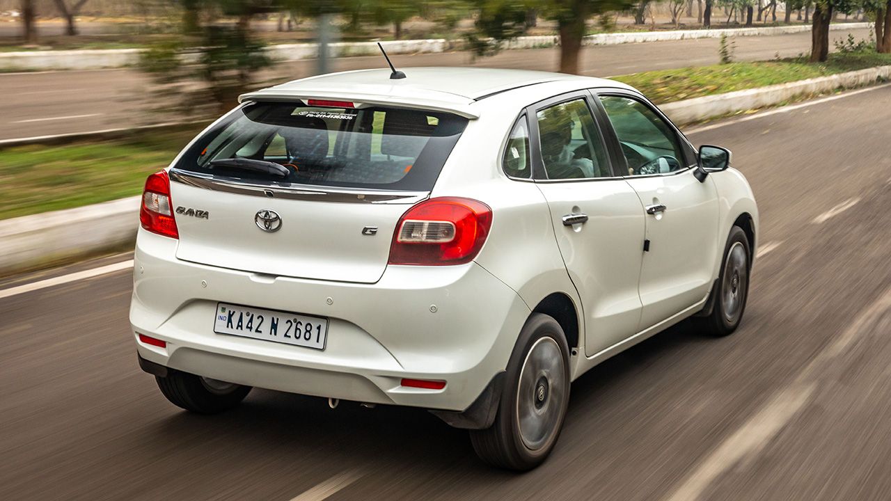 Toyota Glanza Rear Quarter Motion