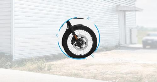 Yezdi Adventure Front Brake View