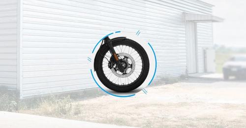 Yezdi Adventure Front Tyre View