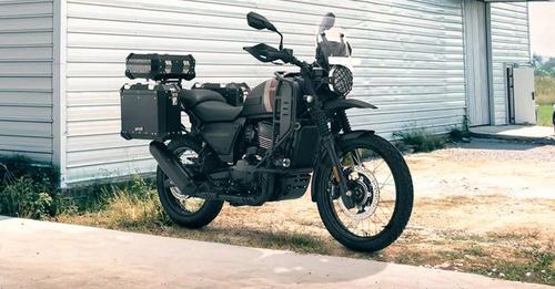 Yezdi Adventure Right Front Three Quarter view
