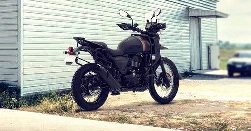 Yezdi Adventure Right Rear Three Quarter Mambo Black