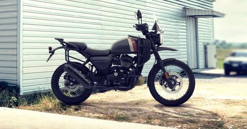 Yezdi Adventure Right Side View Mambo Black