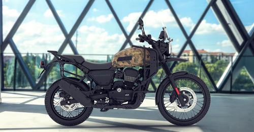 Yezdi Adventure Right Side View Ranger Camo 2