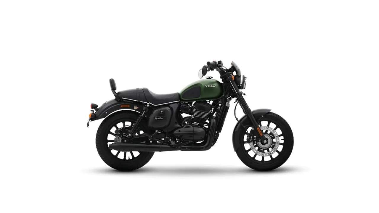 Yezdi Roadster Right Side View Hunter Green