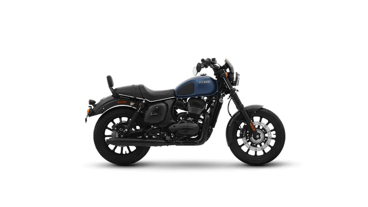 Yezdi Roadster Right Side view Steel Blue