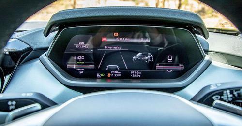Audi e tron GT Digital Cockpit Display