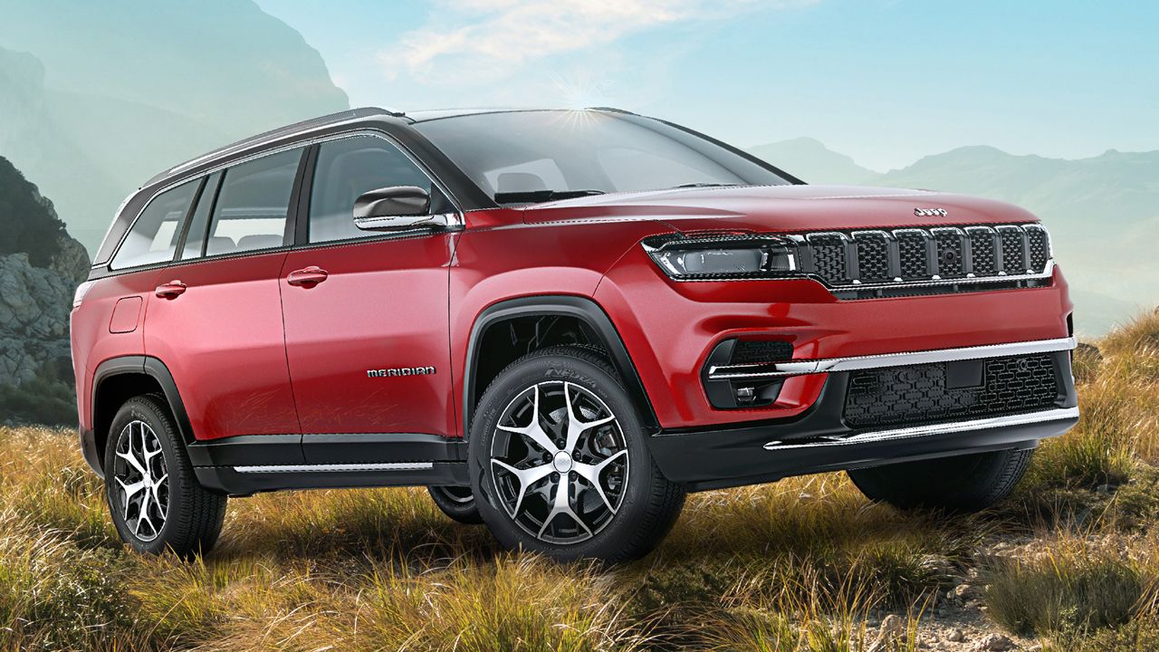 Red Jeep Meridian