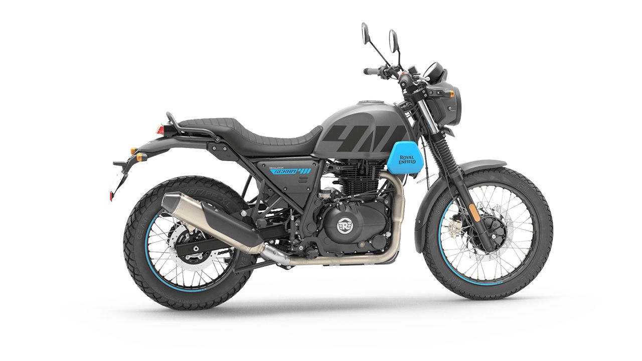 Royal Enfield Scram 411 graphite blue