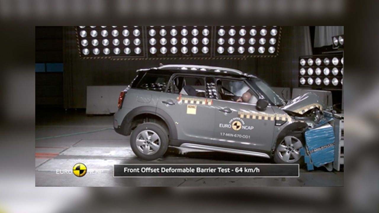 2017 Mini Countryman Euro NCAP Crash Test 500x261