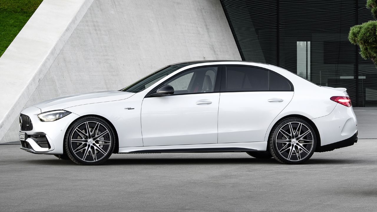 2022 Mercedes AMG C 43 Side View Static