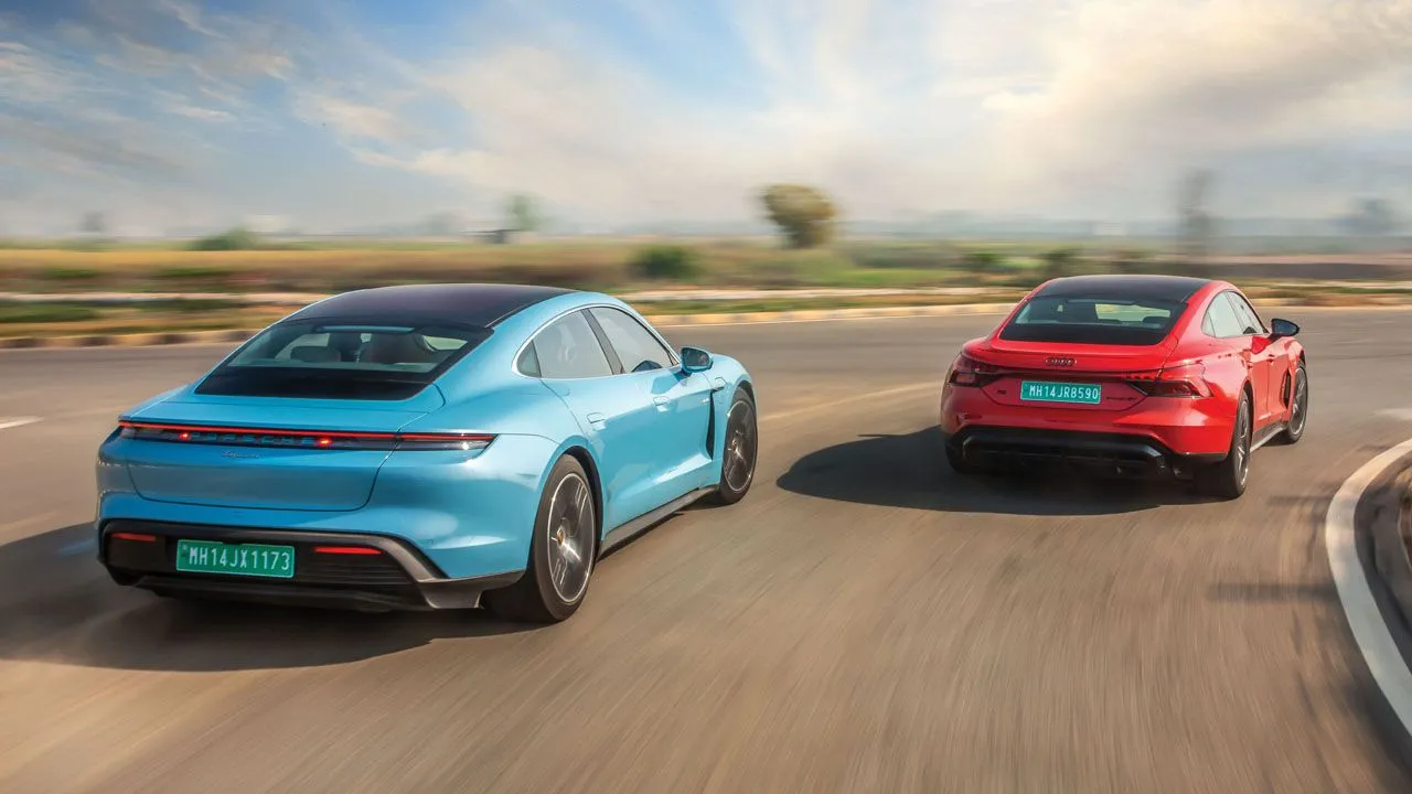 Porsche Taycan And Audi RS E Tron GT Rear Dynamic1