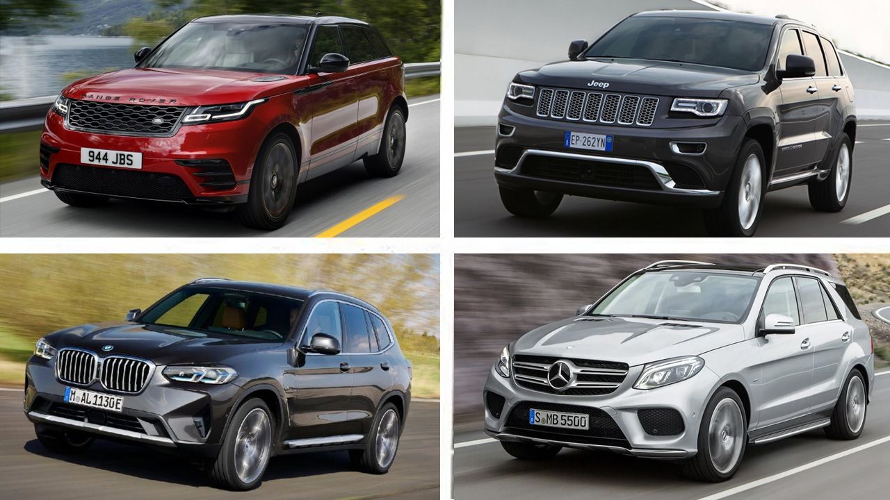Range Rover Velar vs Mercedes-Benz GLE vs BMW X5 vs Jeep Grand Cherokee Range Rover Velar vs Mercedes-Benz GLE vs BMW X5 vs Jeep Grand Cherokee