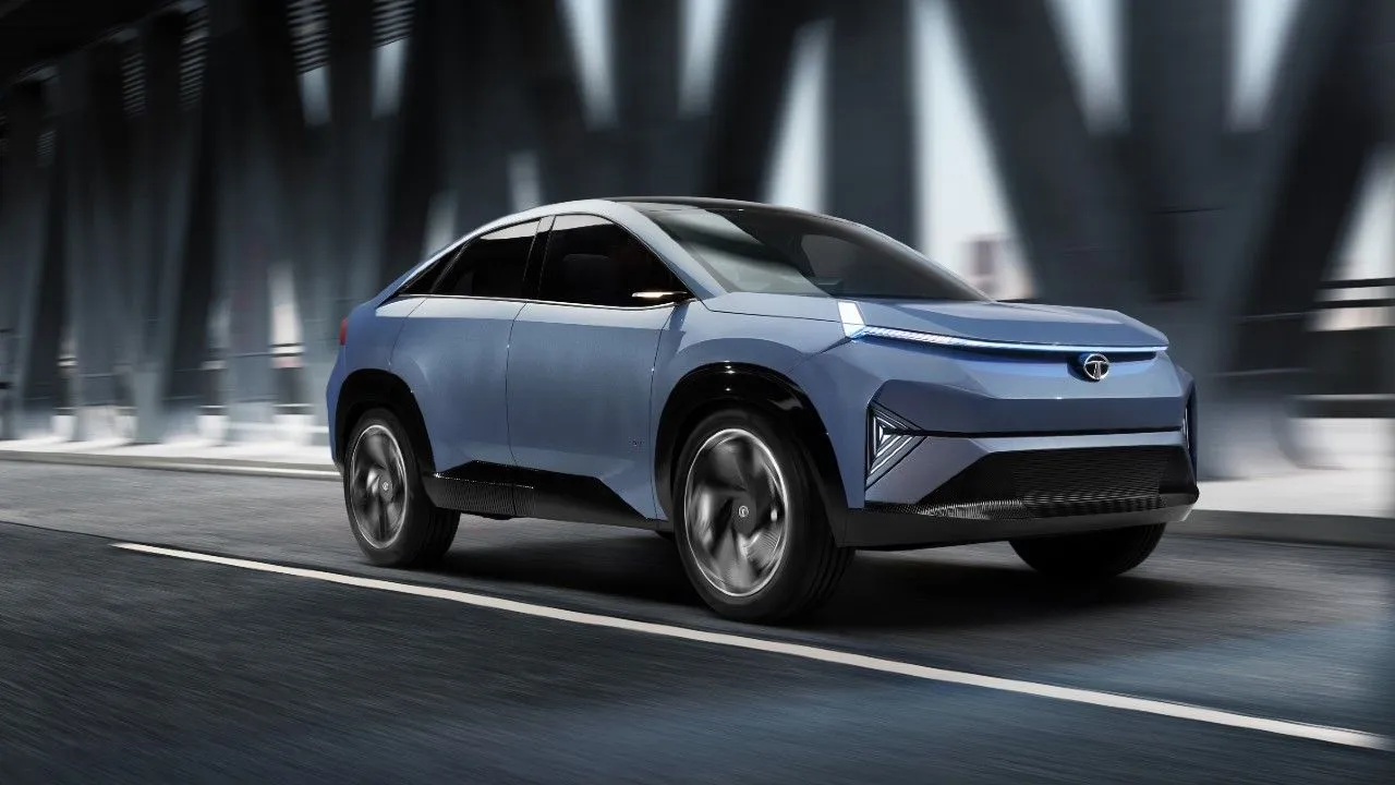 Front and Side View of Tata Curvv Concept