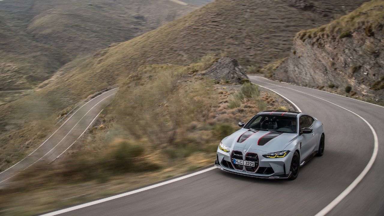 BMW M4 CSL Front Top Angle Dynamic
