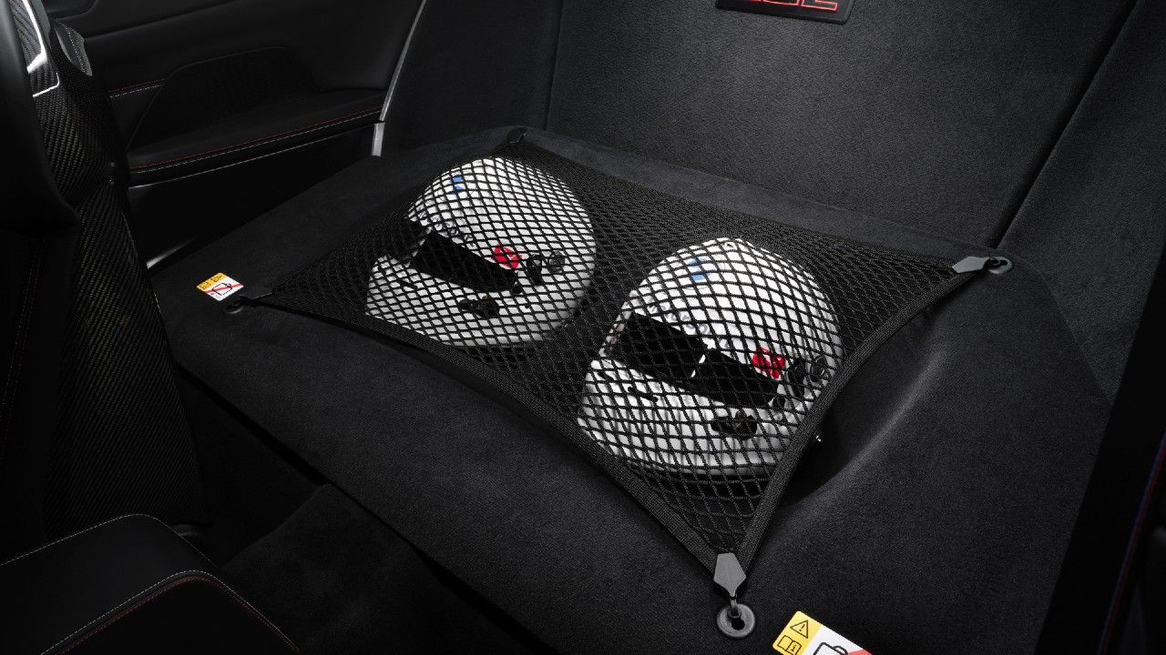 BMW M4 CSL Rear Storage Compartment