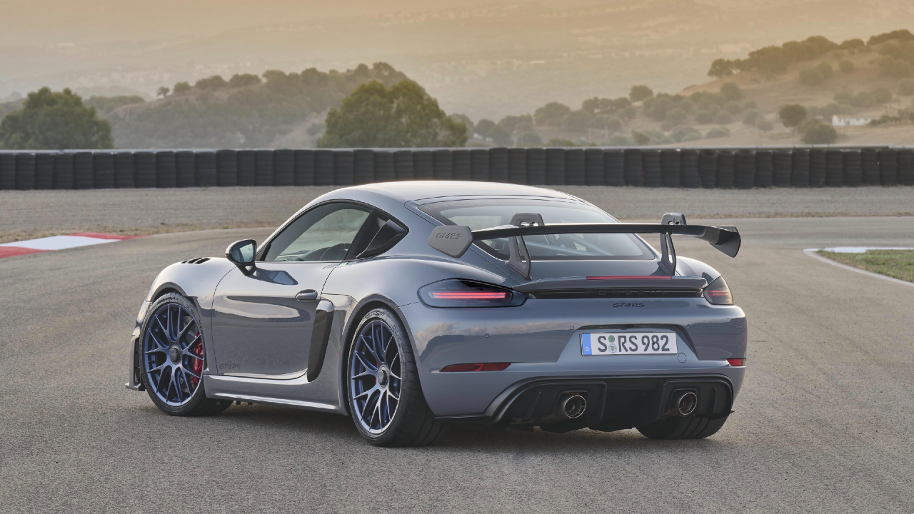 Porsche 718 Cayman GT4 RS Rear Three Fourth Static