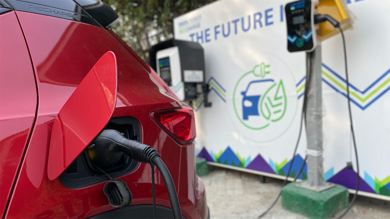 Volvo XC40 Recharge Charging Shot