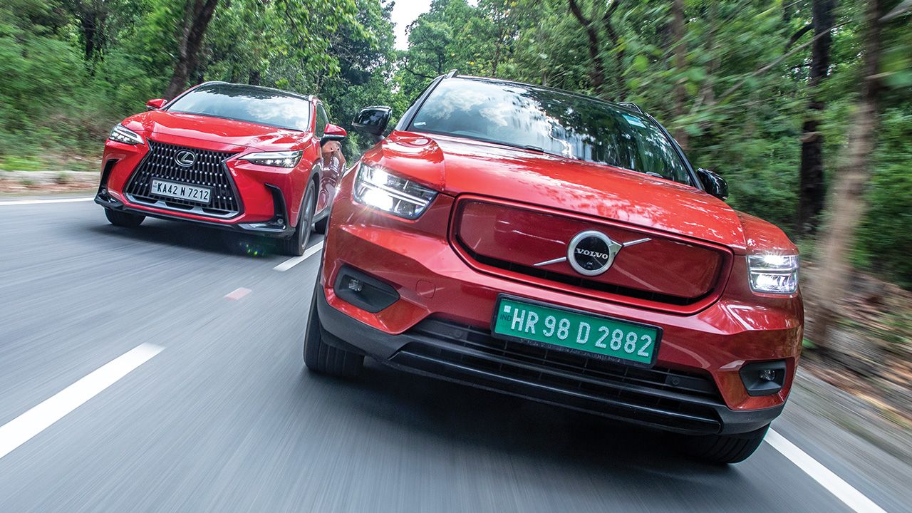 Volvo XC40 Recharge and Lexus NX 350h
