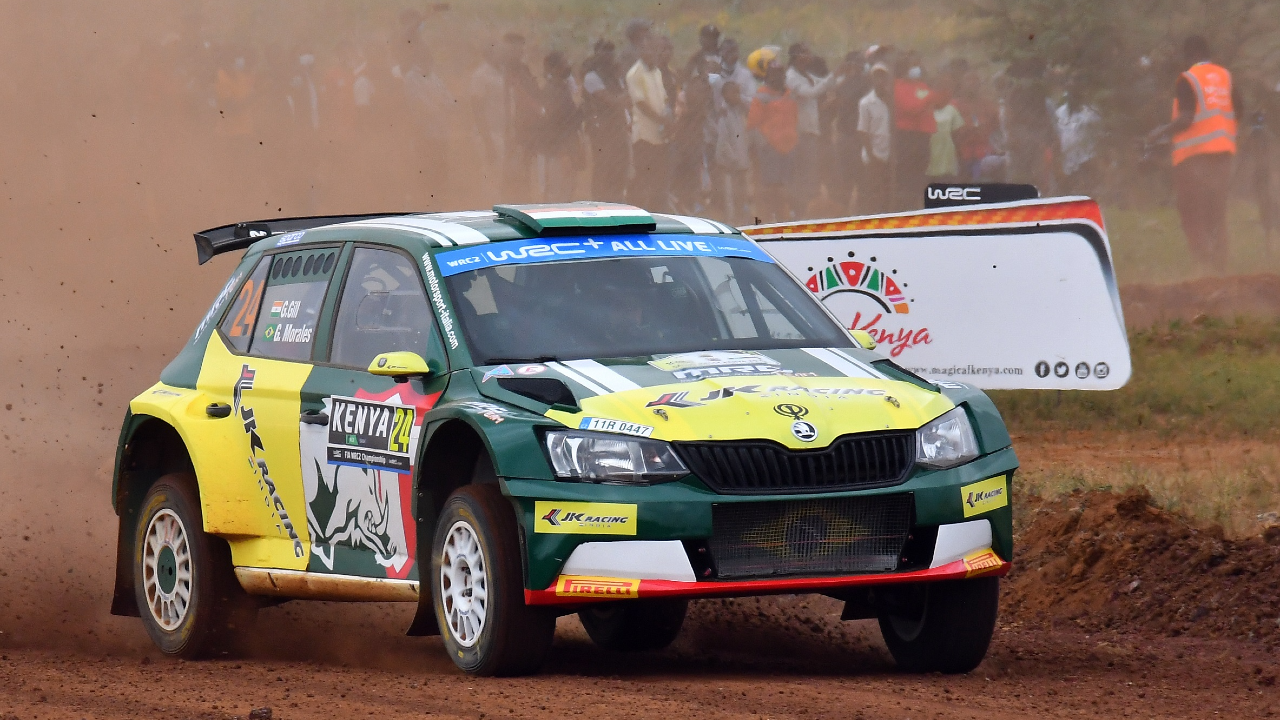 Gaurav Gill In Skoda Fabia R5