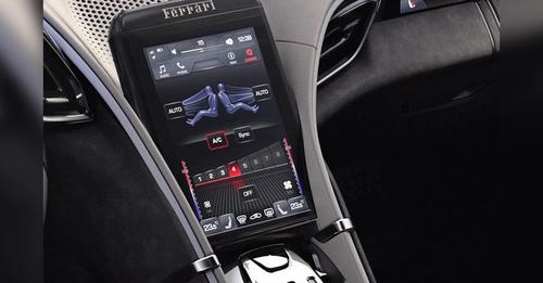 Ferrari Roma Infotainment System Main Menu