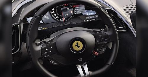 Ferrari Roma Steering Close Up