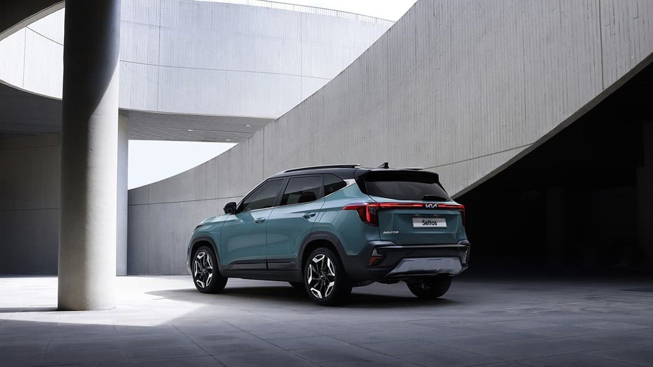 Kia Seltos Facelift Rear Three Fourth