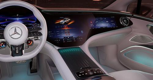 Mercedes Benz AMG EQS Ambient Lighting View