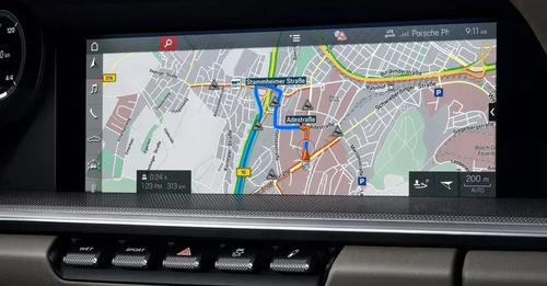 Porsche 911 Infotainment System Main Menu