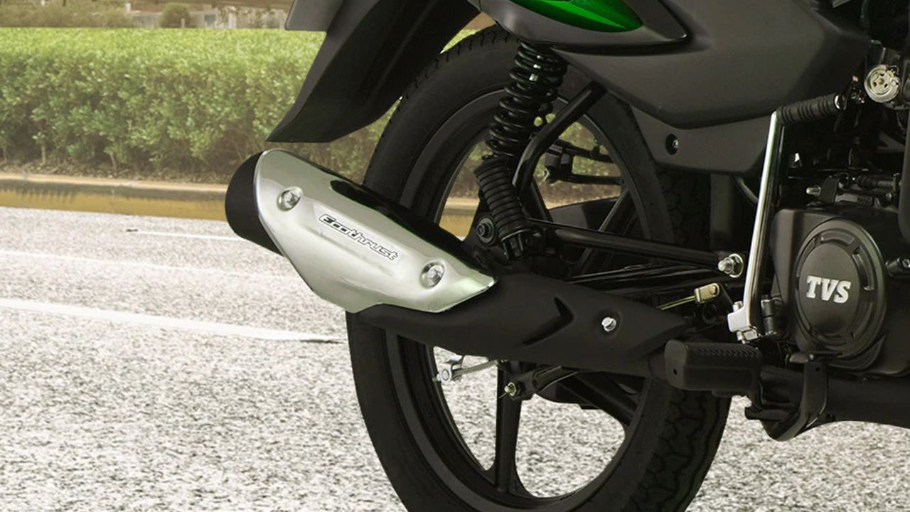 TVS Sport Rear Suspension View