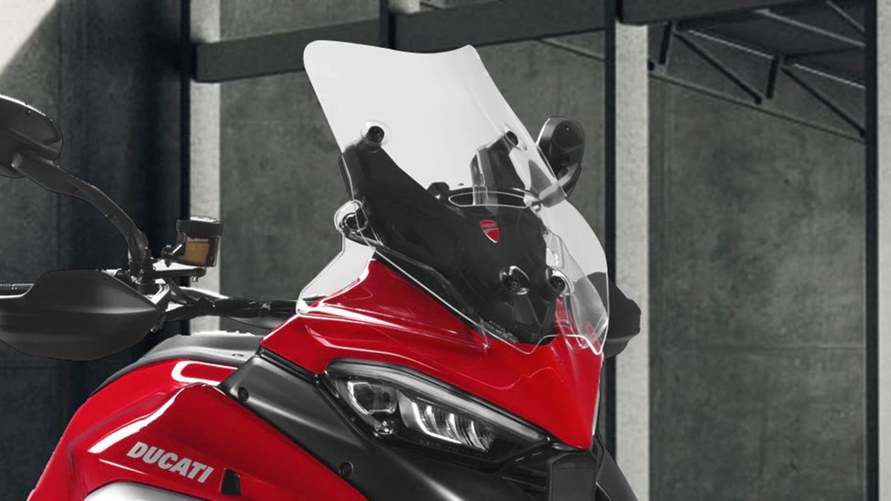 Ducati Multistrada V4 Windshield View