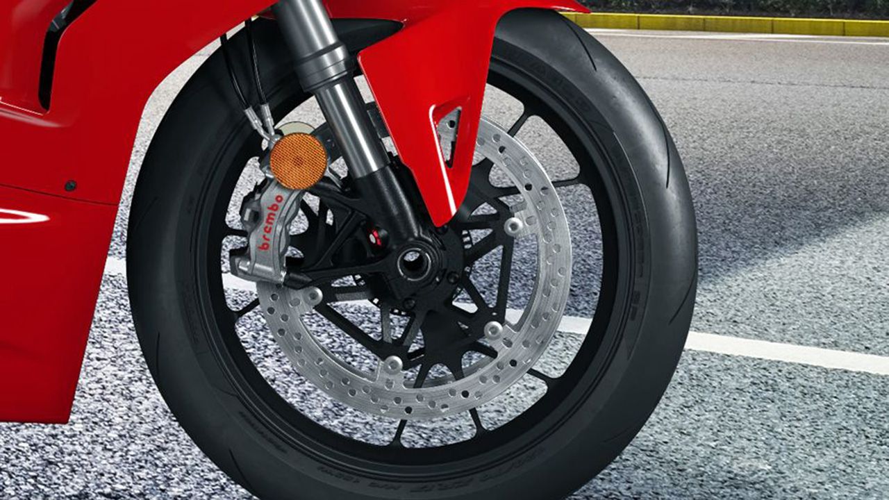 Ducati Panigale V4 Front Tyre View