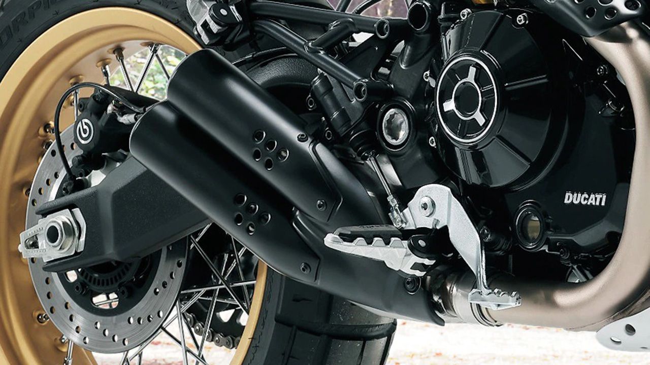 Ducati Scrambler Desert Sled Exhaust View