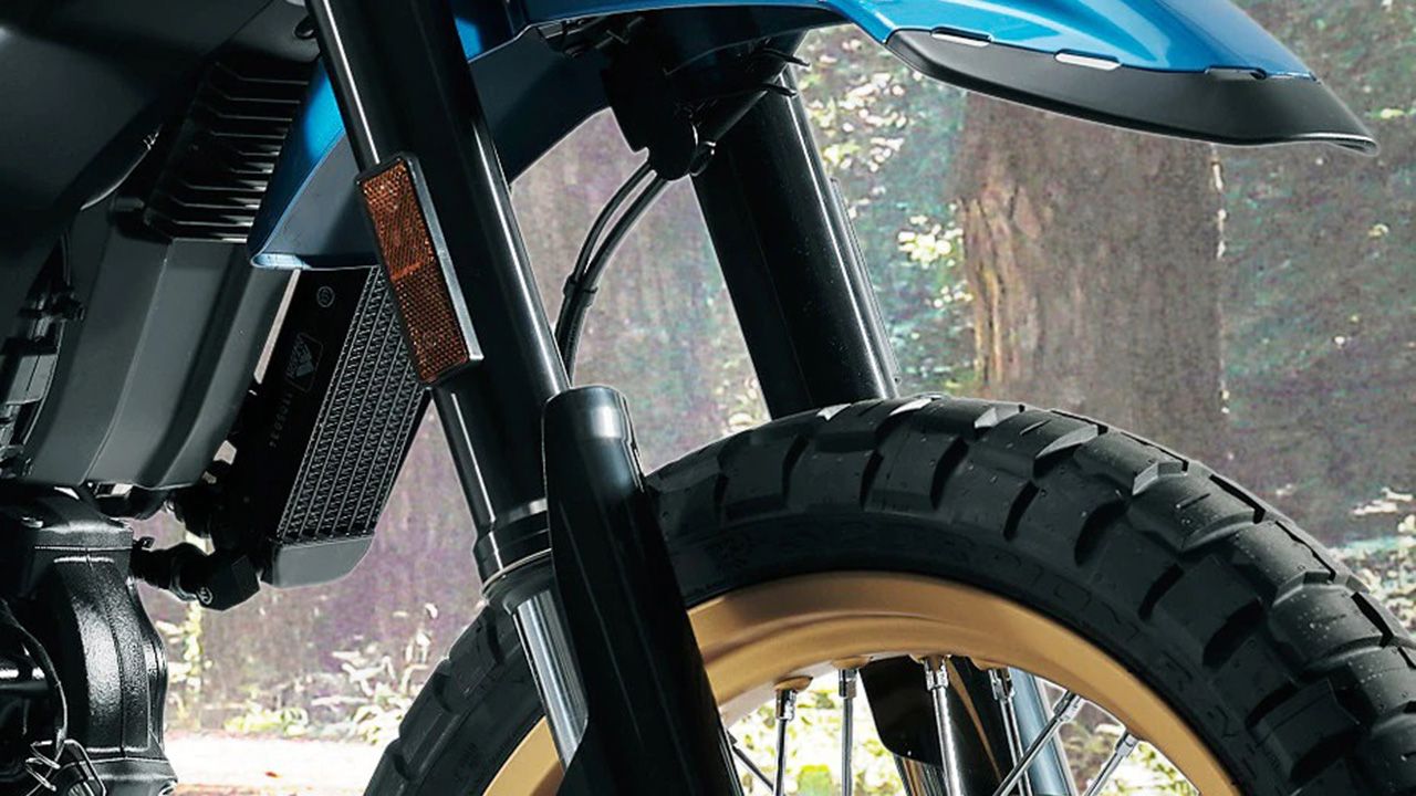 Ducati Scrambler Desert Sled Front Suspension View