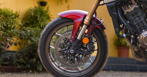 Honda CB650R Front Tyre View