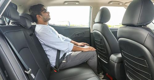 Mahindra XUV400 rear seat comfort