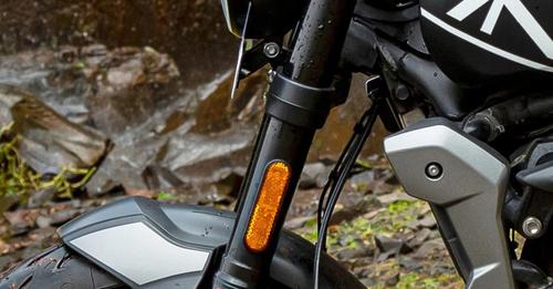 Triumph Trident 660 Front Suspension View